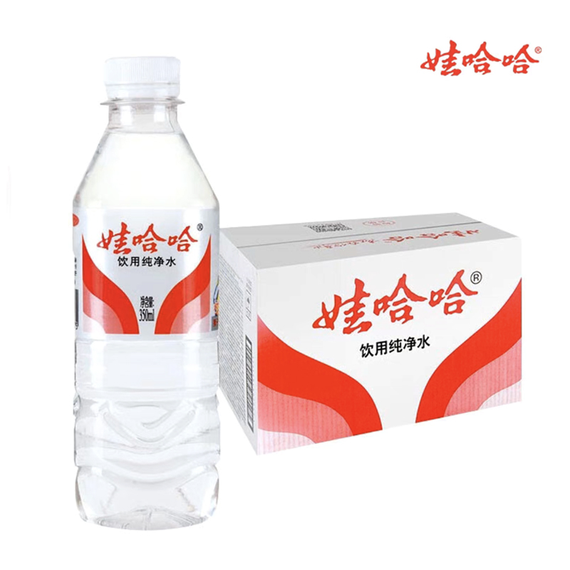 娃哈哈纯净水350ml*24瓶整箱饮用水娃哈哈会场商用家庭会