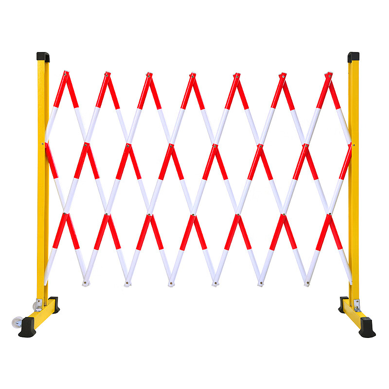 卓弘安 伸缩围栏杆璃钢变压器移动护栏立式折叠式活动防护栏安全